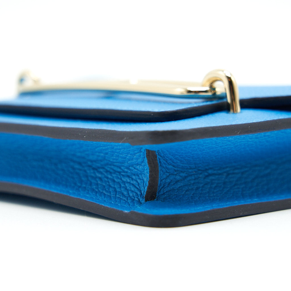 HERMES ROULIS SLIM EVERCOLOR BLUE FRIDA / ROSE MEXICO GHW
