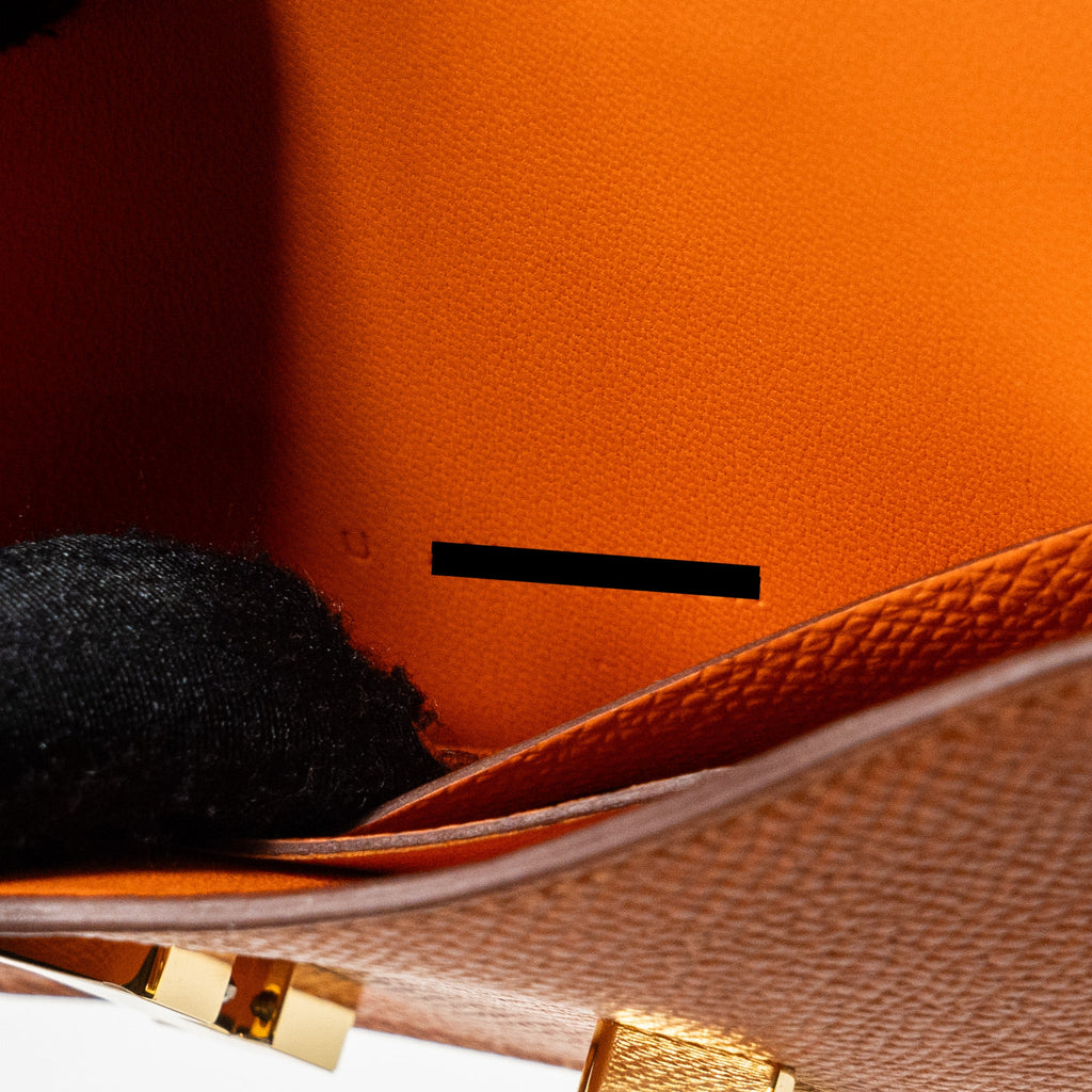 HERMES CONSTANCE SLIM EPSOM ORANGE GHW