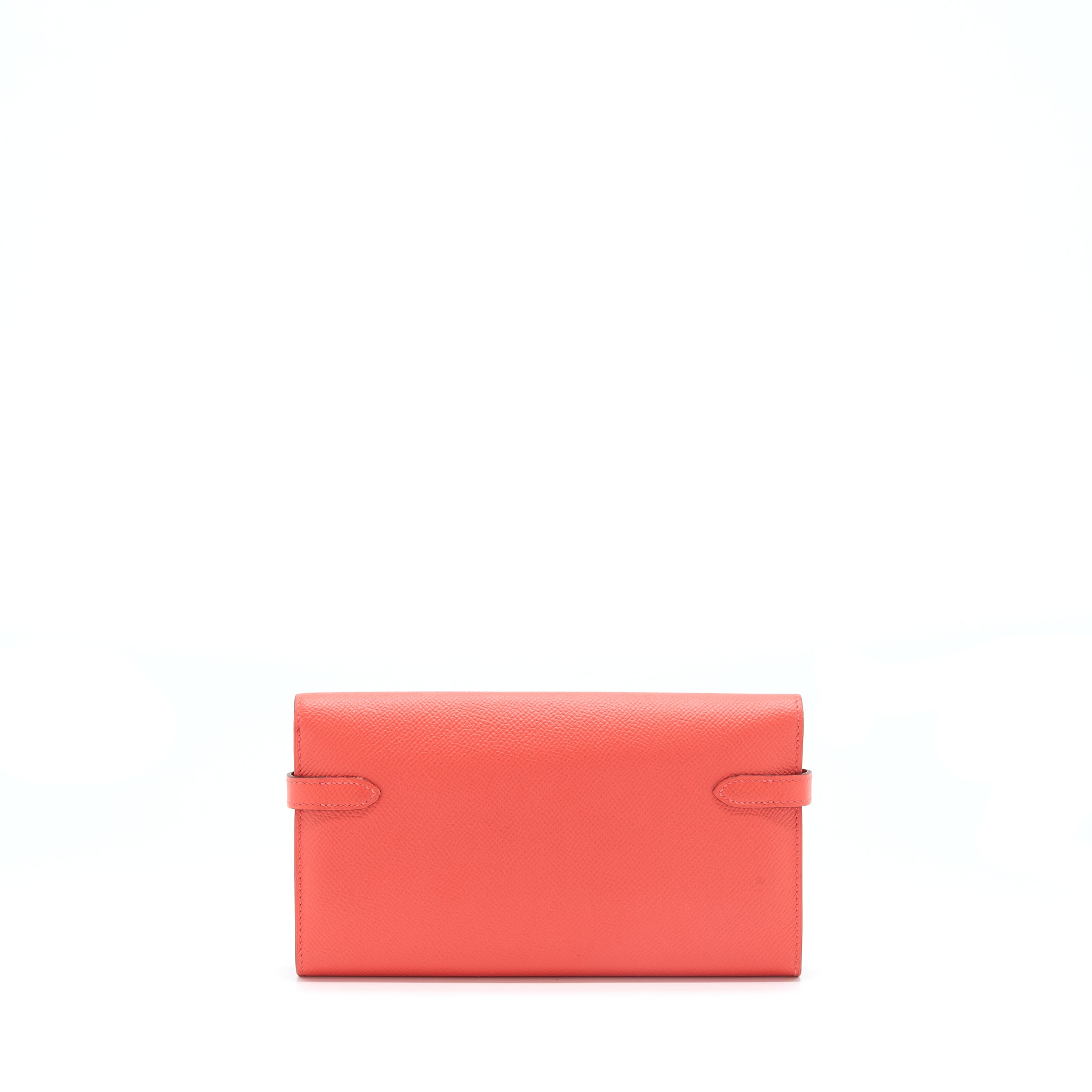 HERMES KELLY LONG WALLET EPSOM ROSE JAIPUR GHW
