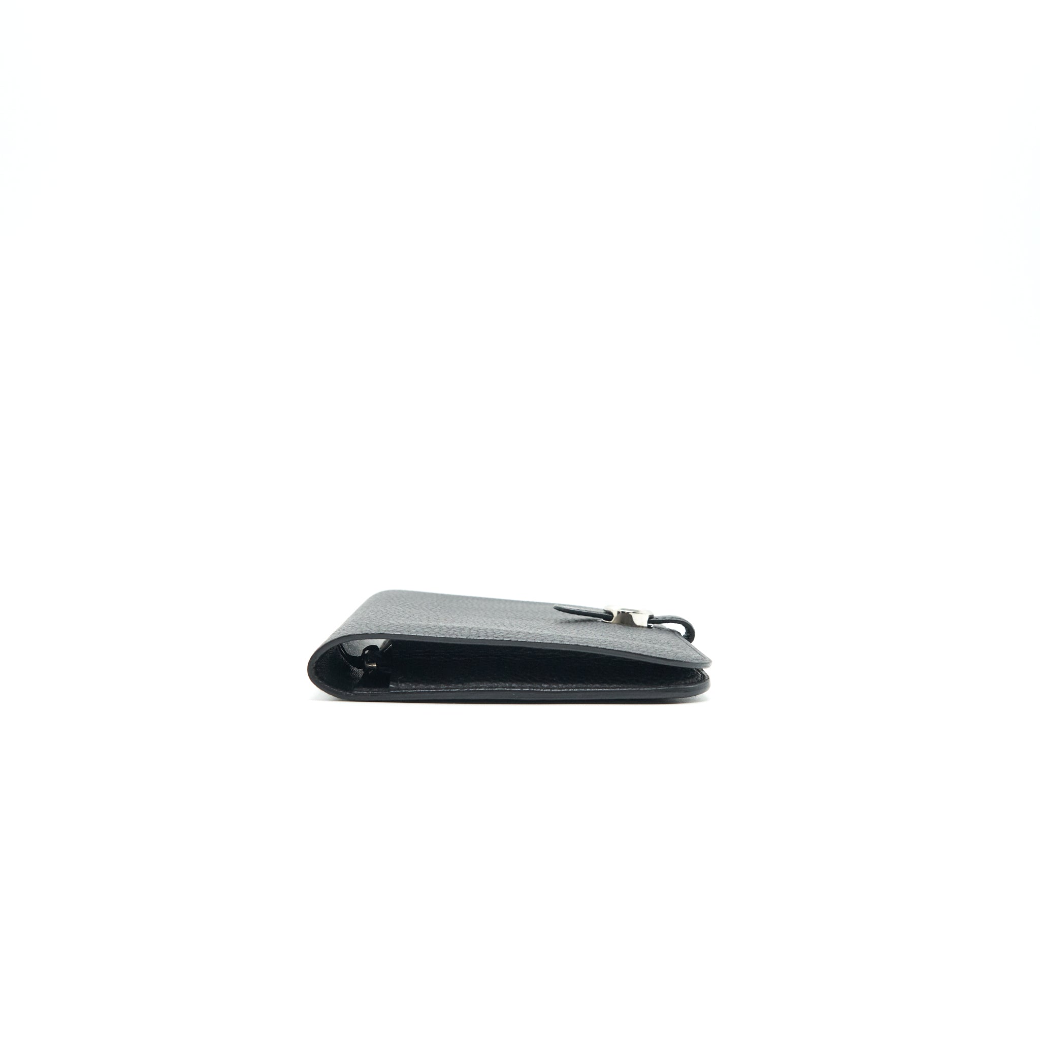 HERMES DOGON DUO WALLET IN BLACK TOGO SHW