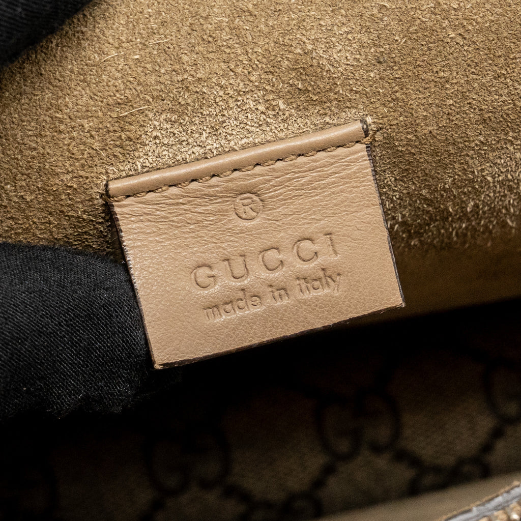 GUCCI MEDIUM EMBROIDERED DIONYSUS SHOULDER BAG GG SUPREME CANVAS/LEATHER MULTICOLOUR SHW