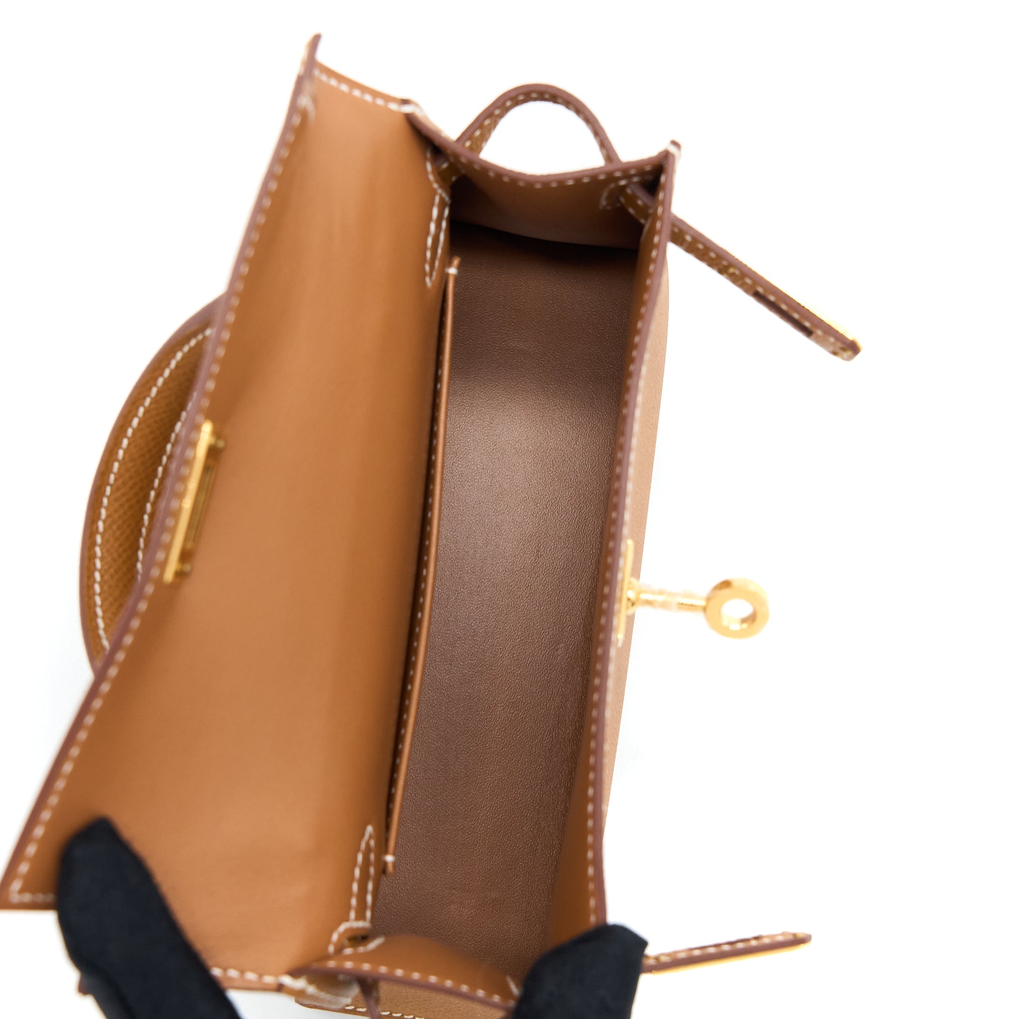 HERMES MINI KELLY II 20CM EPSOM GOLD GHW