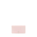 CHANEL CAMELLIA LONG WALLET LAMBSKIN LIGHT PINK/DARK BROWN SHW