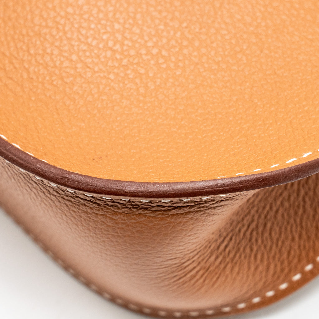 HERMES MINI JYPSIERE EVERCOLOR GOLD GHW