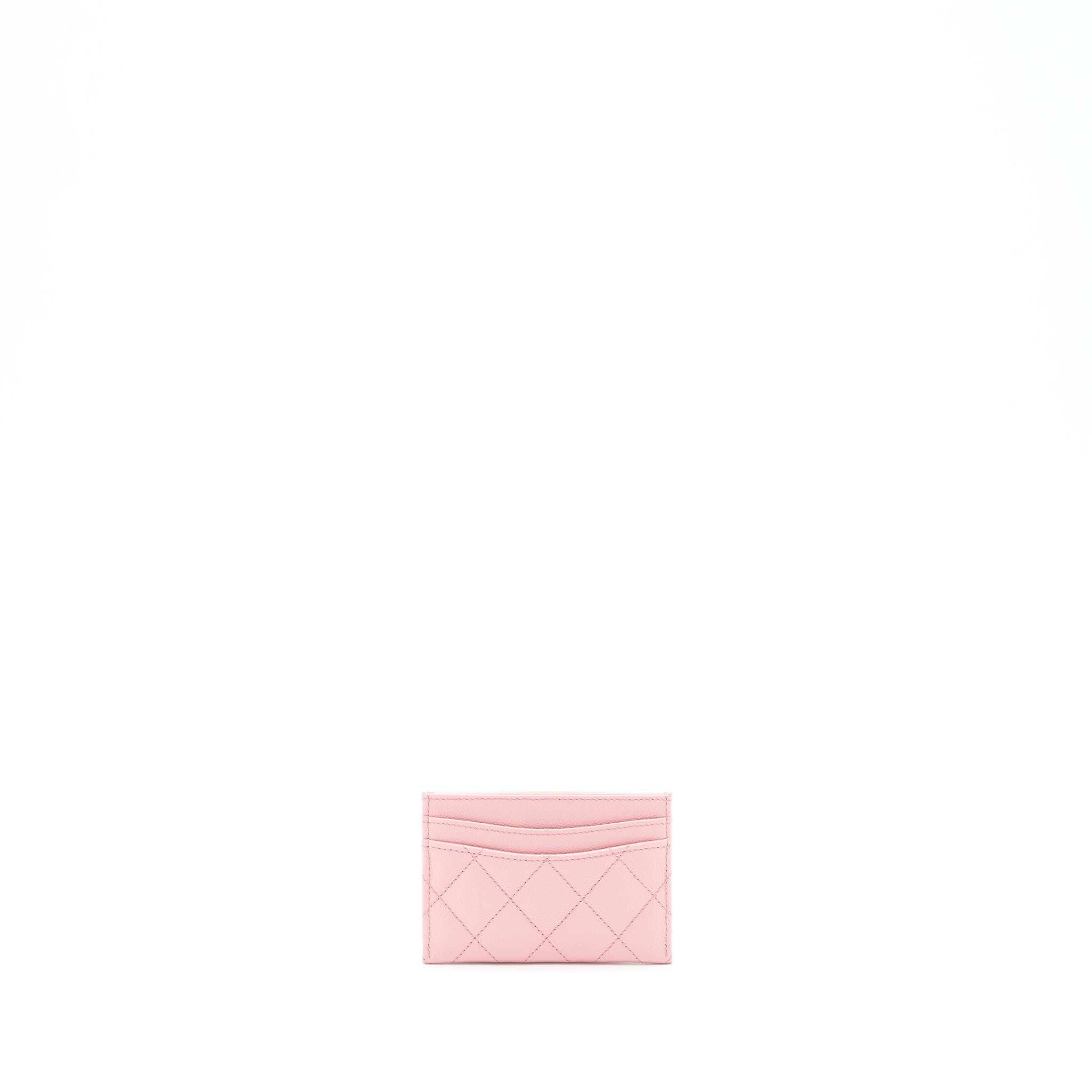 CHANEL CLASSIC CARD HOLDER CAVIAR PINK LGHW