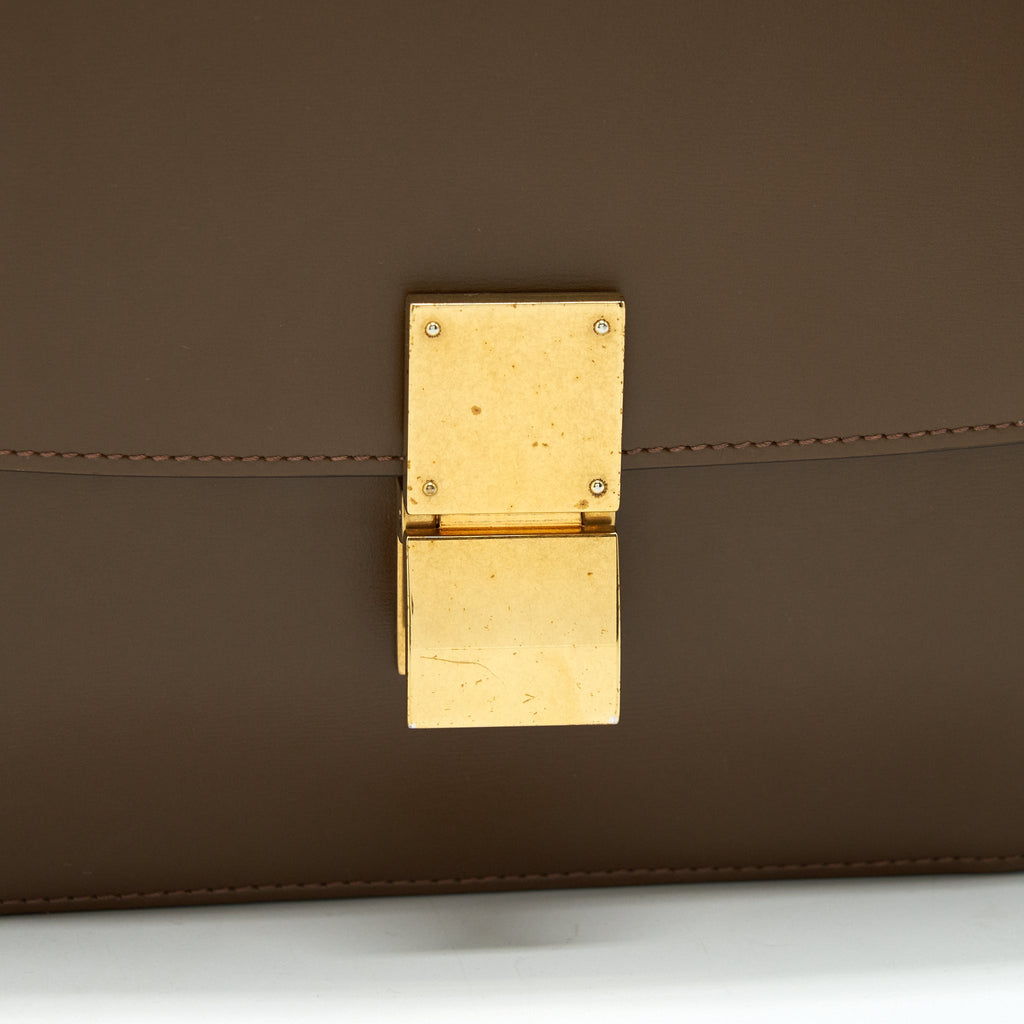 CELINE CLASSIC MEDIUM BOX BAG IN CARAMEL