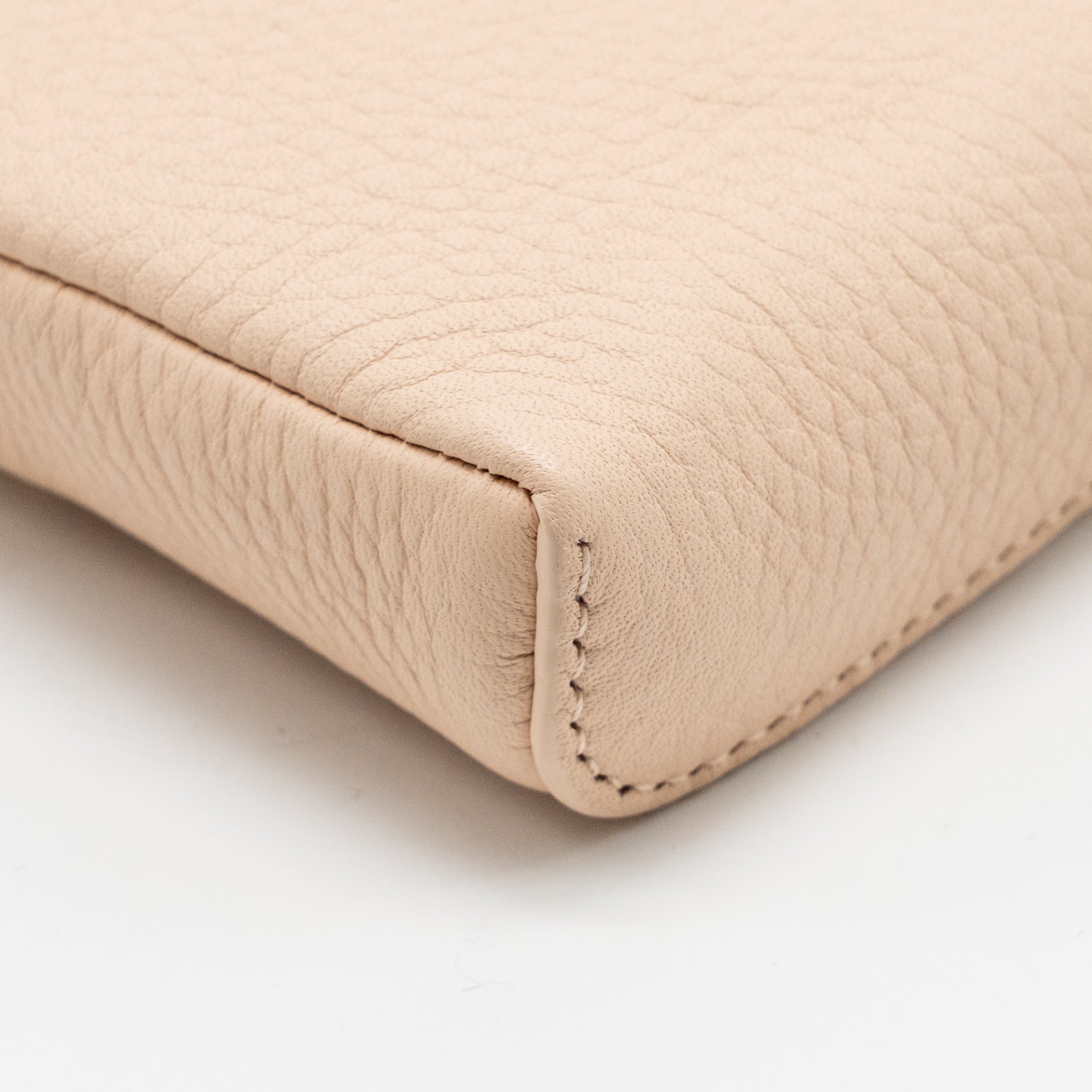 LORO PIANA EXTRA POCKET MINI POUCH CALFSKIN LIGHT PINK GHW