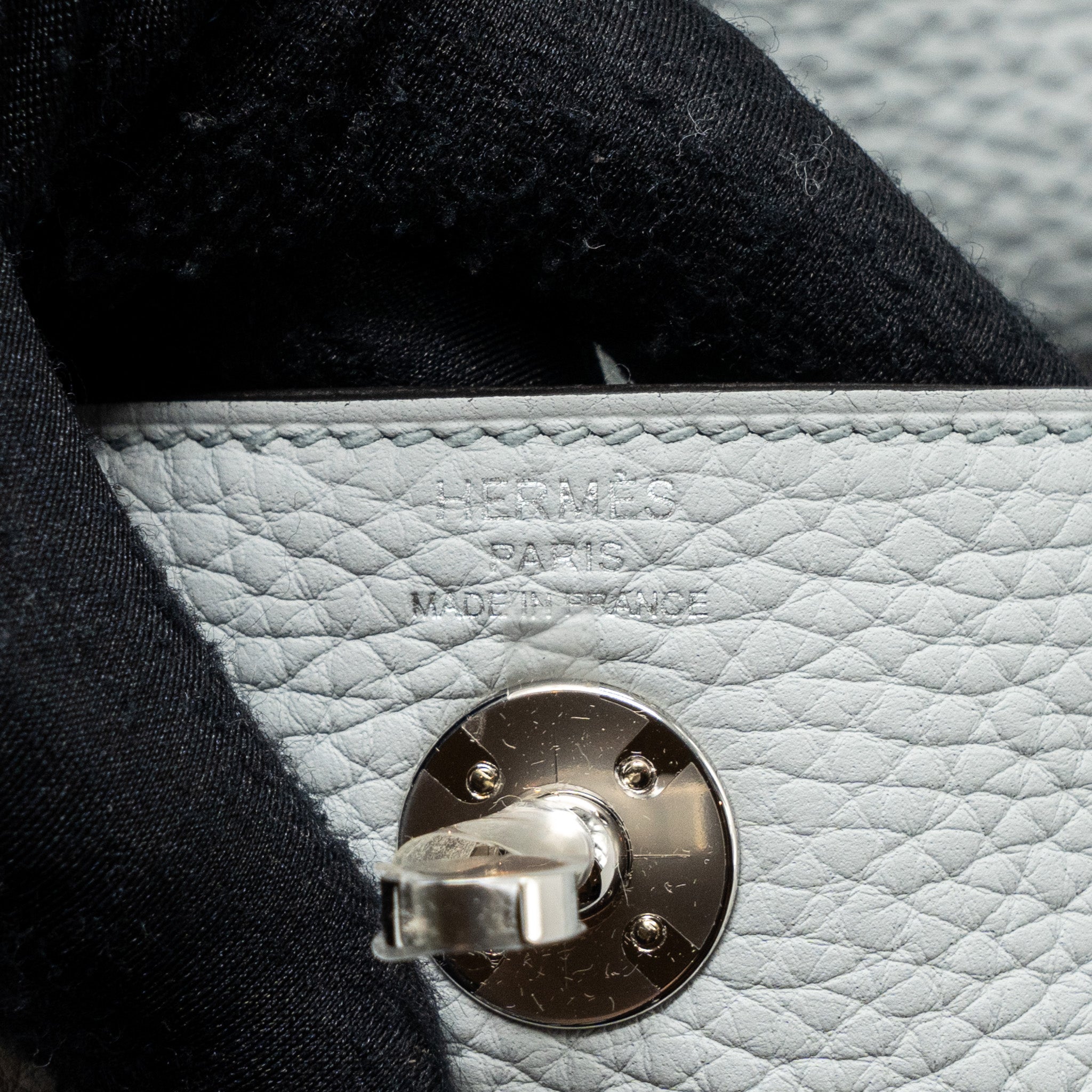 HERMES MINI LINDY CLEMENCE BLEU PALE SHW