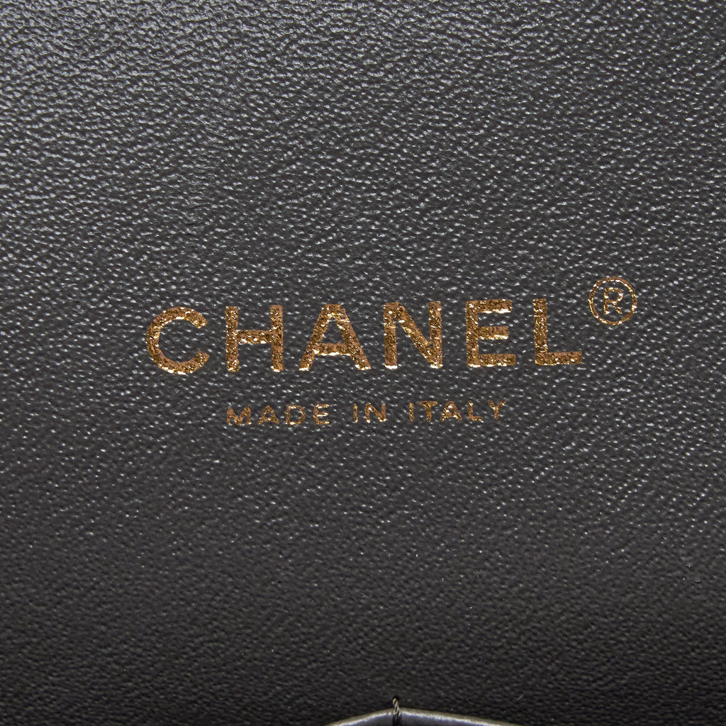 CHANEL MAXI CLASSIC DOUBLE FLAP BAG CAVIAR OLIVE GREEN BRUSHED GHW