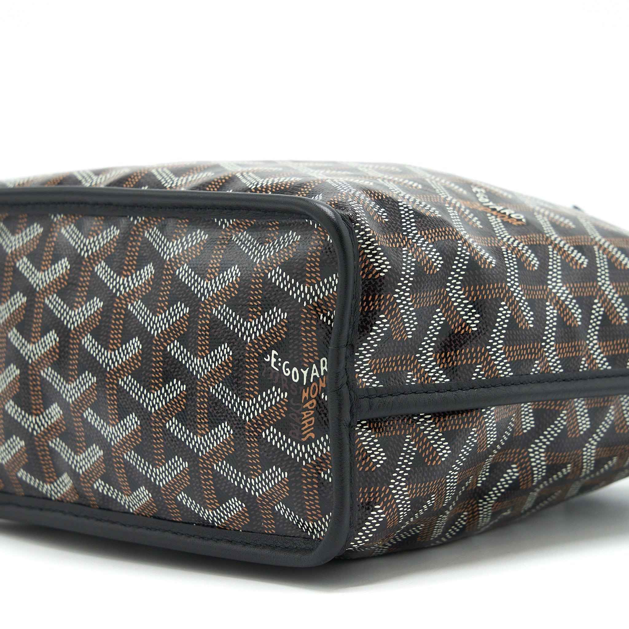 GOYARD ANJOU MINI REVERSIBLE TOTE BLACK/MULTICOLOUR