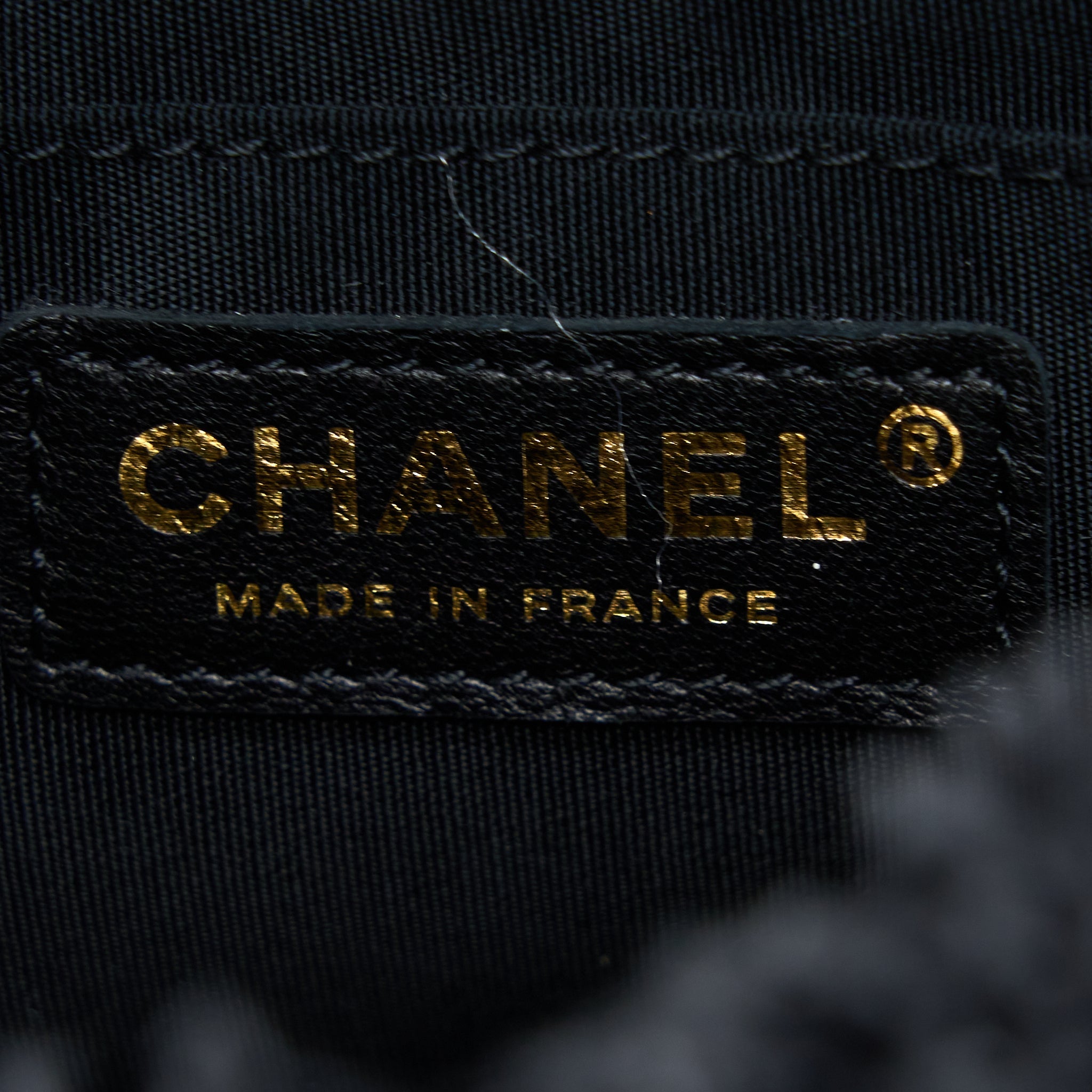 CHANEL 22P SMALL BLACK DENIM BUCKET BAG GHW (MICROCHIP)