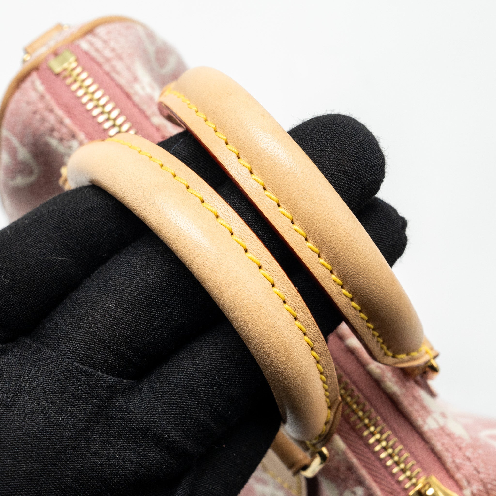 LOUIS VUITTON NANO SPEEDY MONOGRAM JACQUARD DENIM PINK GHW