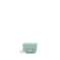 CHANEL MINI FLAP VANITY WITH CHAIN CAVIAR GREYISH GREEN LGHW