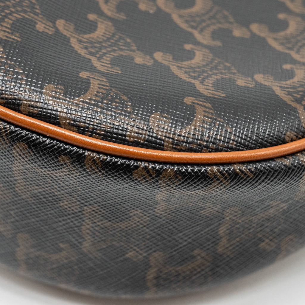 CELINE AVA BAG TRIOMPHE CANVAS / CALFSKIN BROWN GHW