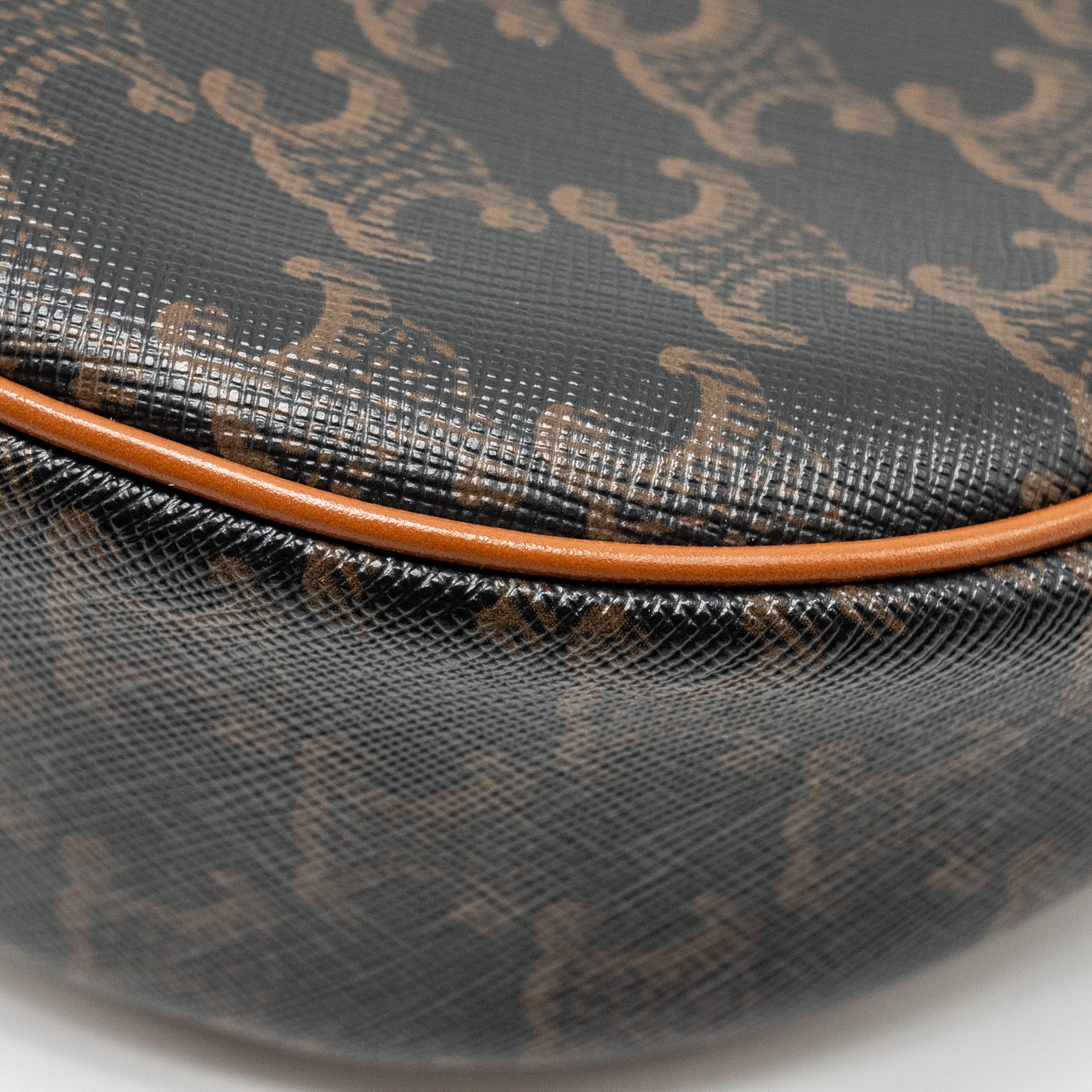 CELINE AVA BAG TRIOMPHE CANVAS / CALFSKIN BROWN GHW