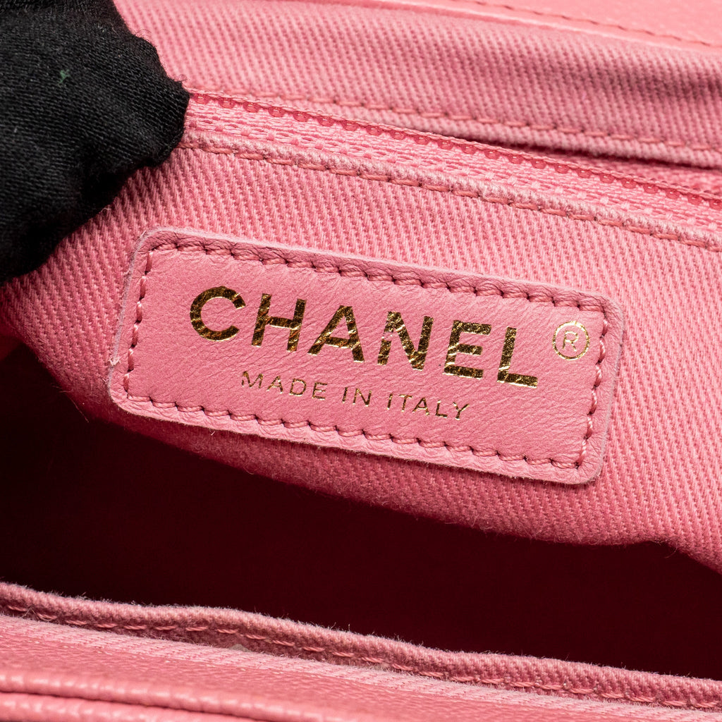 CHANEL SMALL BUSINESS AFFINITY CAVIAR PINK LGHW(MICROCHIP)