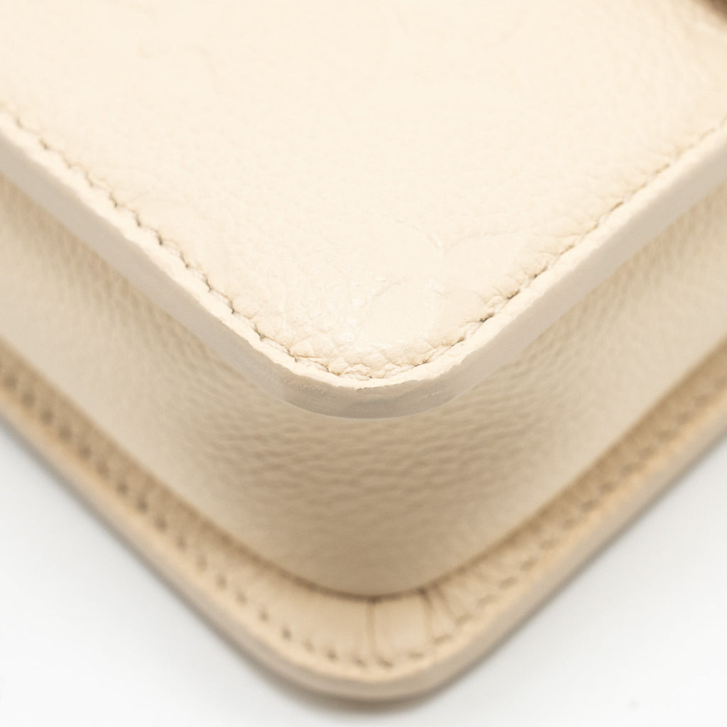 LOUIS VUITTON WALLET ON CHAIN MÉTIS MONOGRAM EMPREINTE CREAM GHW