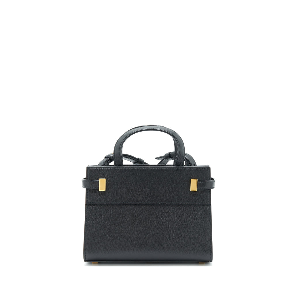 SAINT LAURENT/YSL MANHATTAN NANO SHOPPING BAG CALFSKIN BLACK GHW