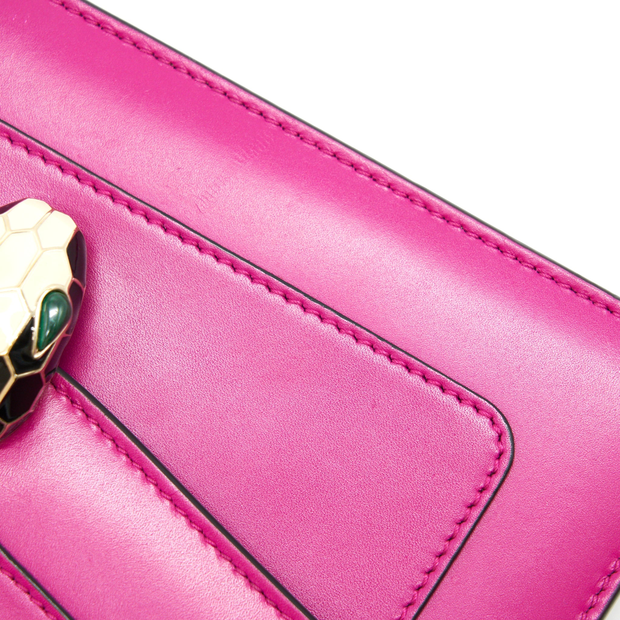 BVLGARI SERPENTI FOREVER CROSSBODY FLAP BAG IN DARK PINK