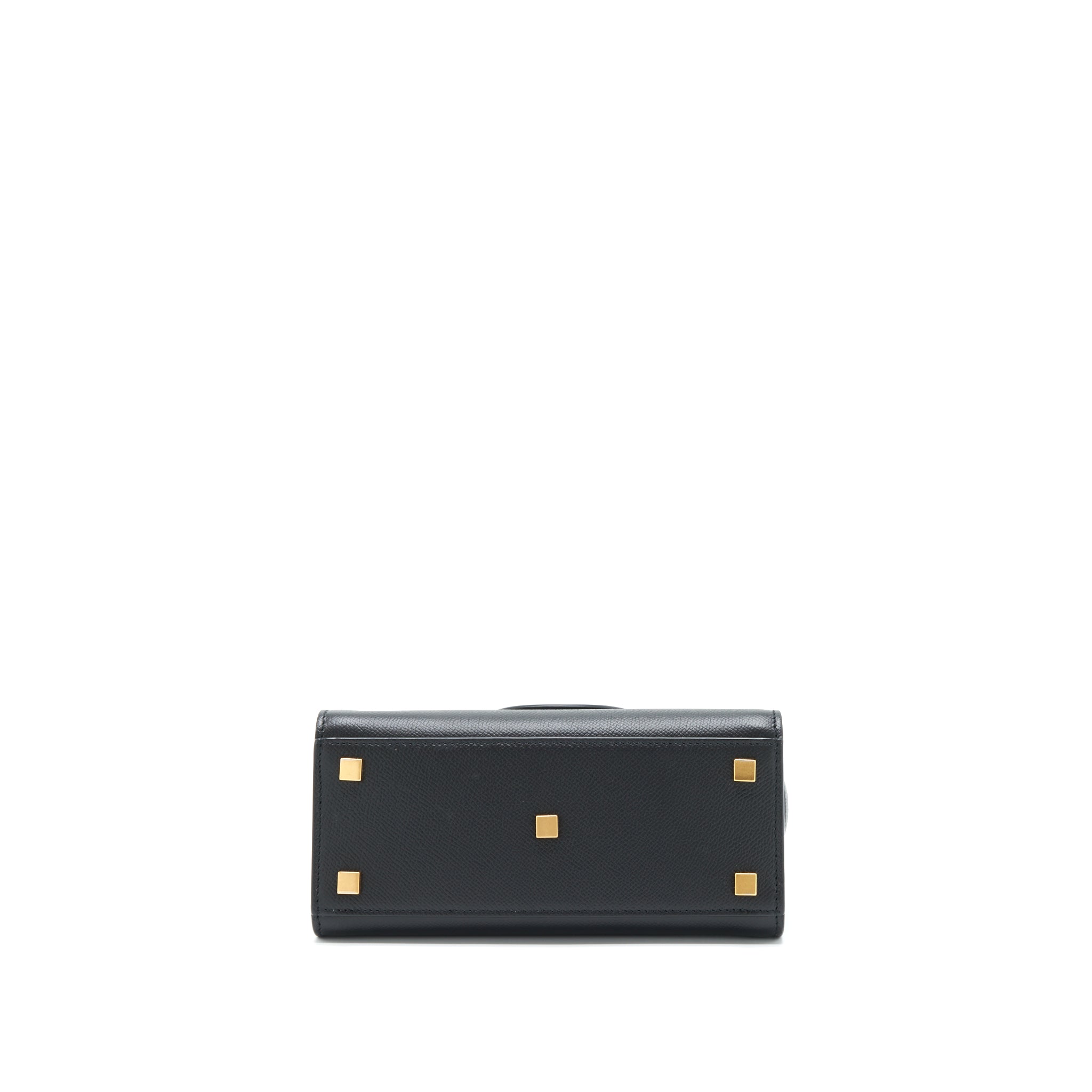 SAINT LAURENT/YSL MANHATTAN NANO SHOPPING BAG CALFSKIN BLACK GHW