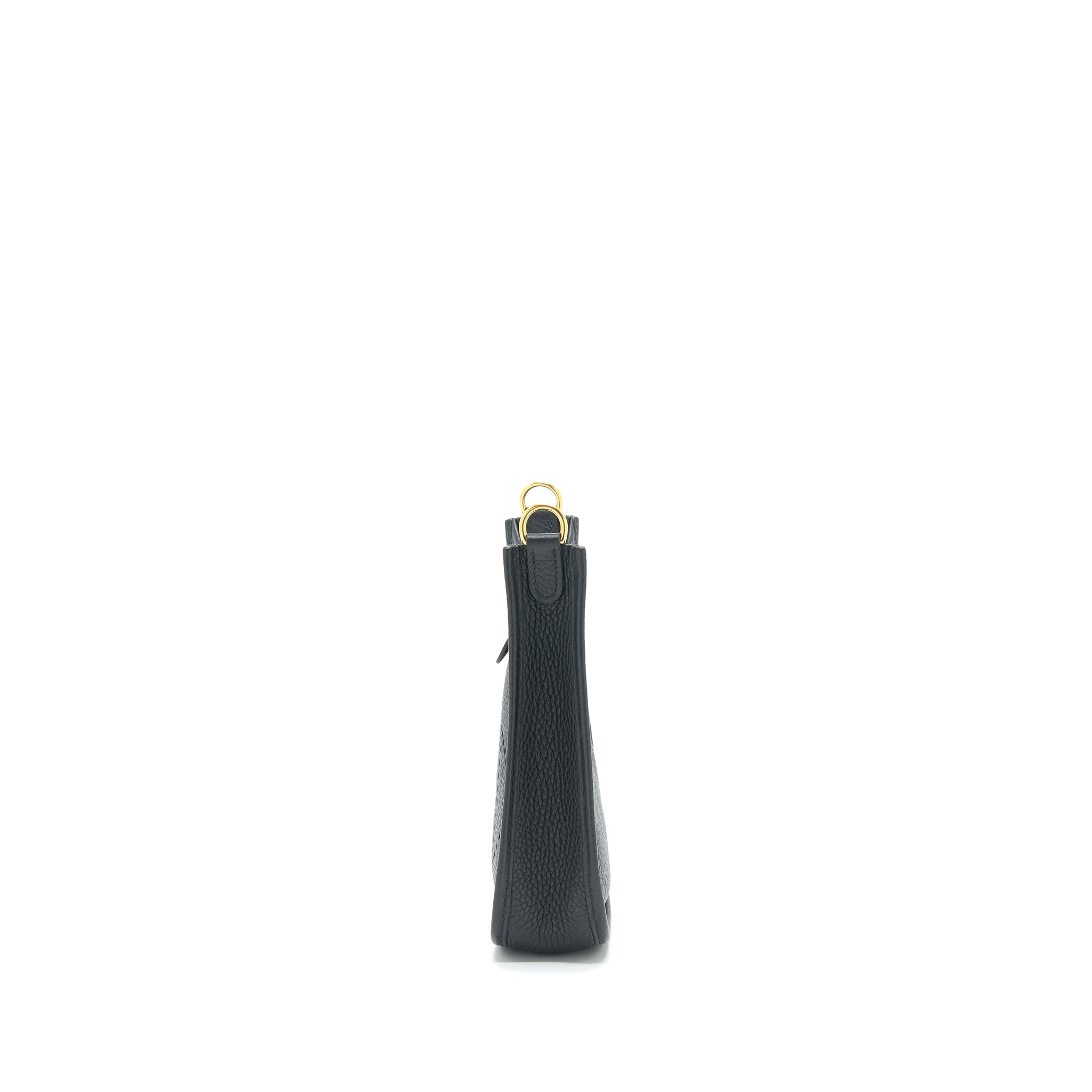 HERMES MINI EVELYNE BLACK GHW