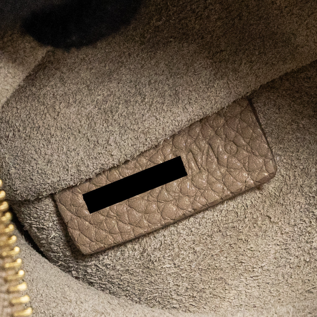 CELINE SANGLE BUCKET BAG CALFSKIN LIGHT GREY GHW