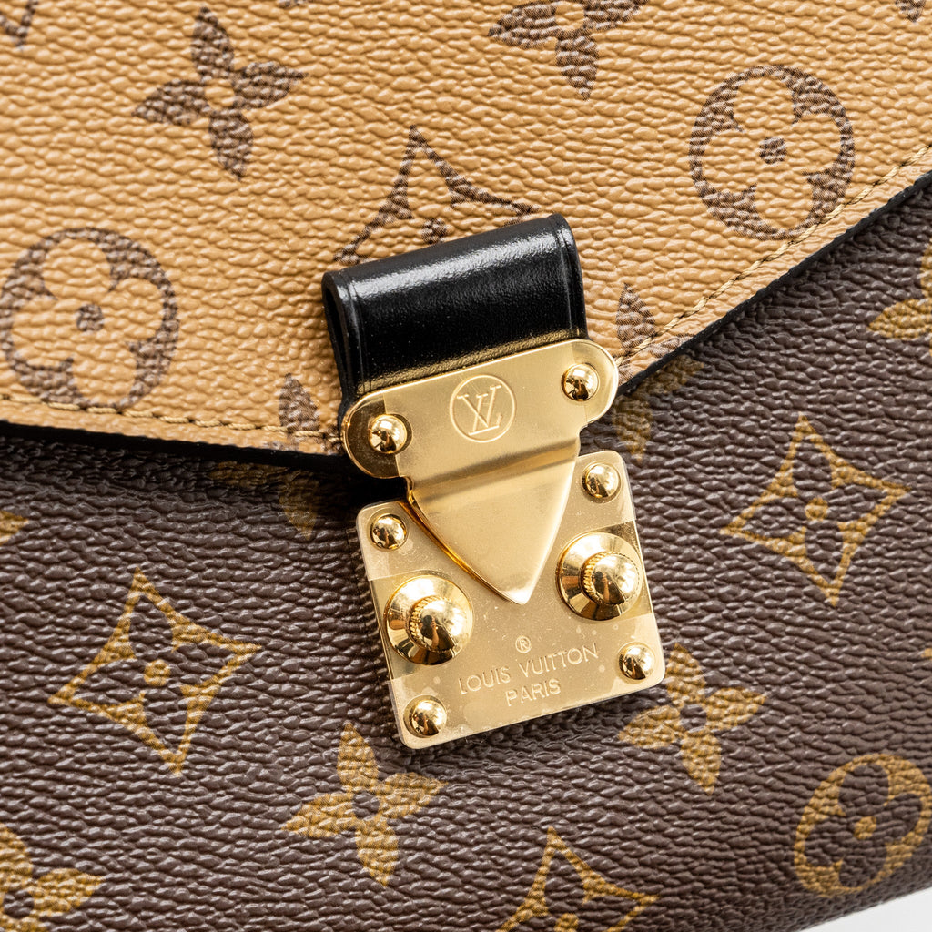LOUIS VUITTON POCHETTE MÉTIS MONOGRAM REVERSE CANVAS GHW