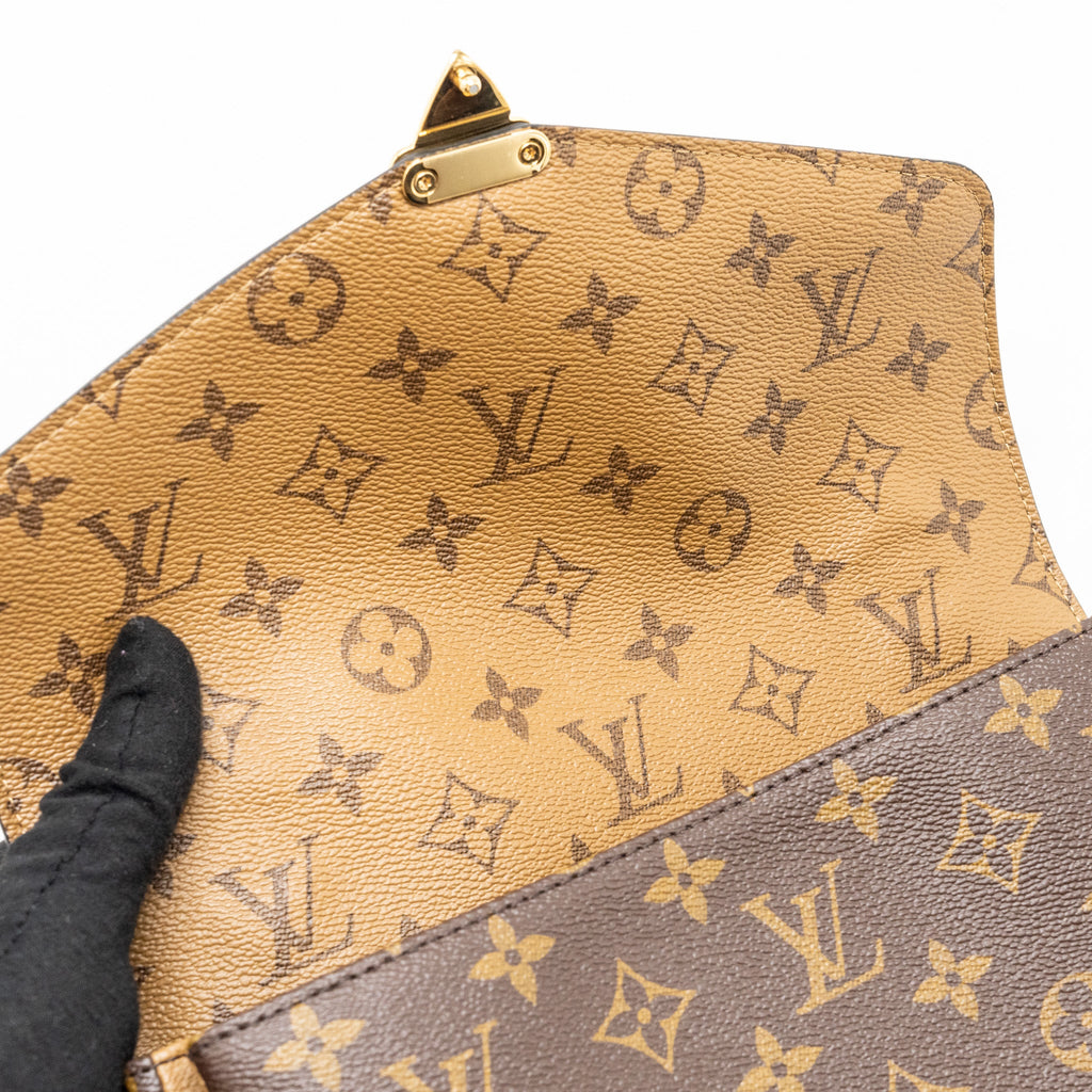 LOUIS VUITTON POCHETTE MÉTIS MONOGRAM REVERSE CANVAS GHW