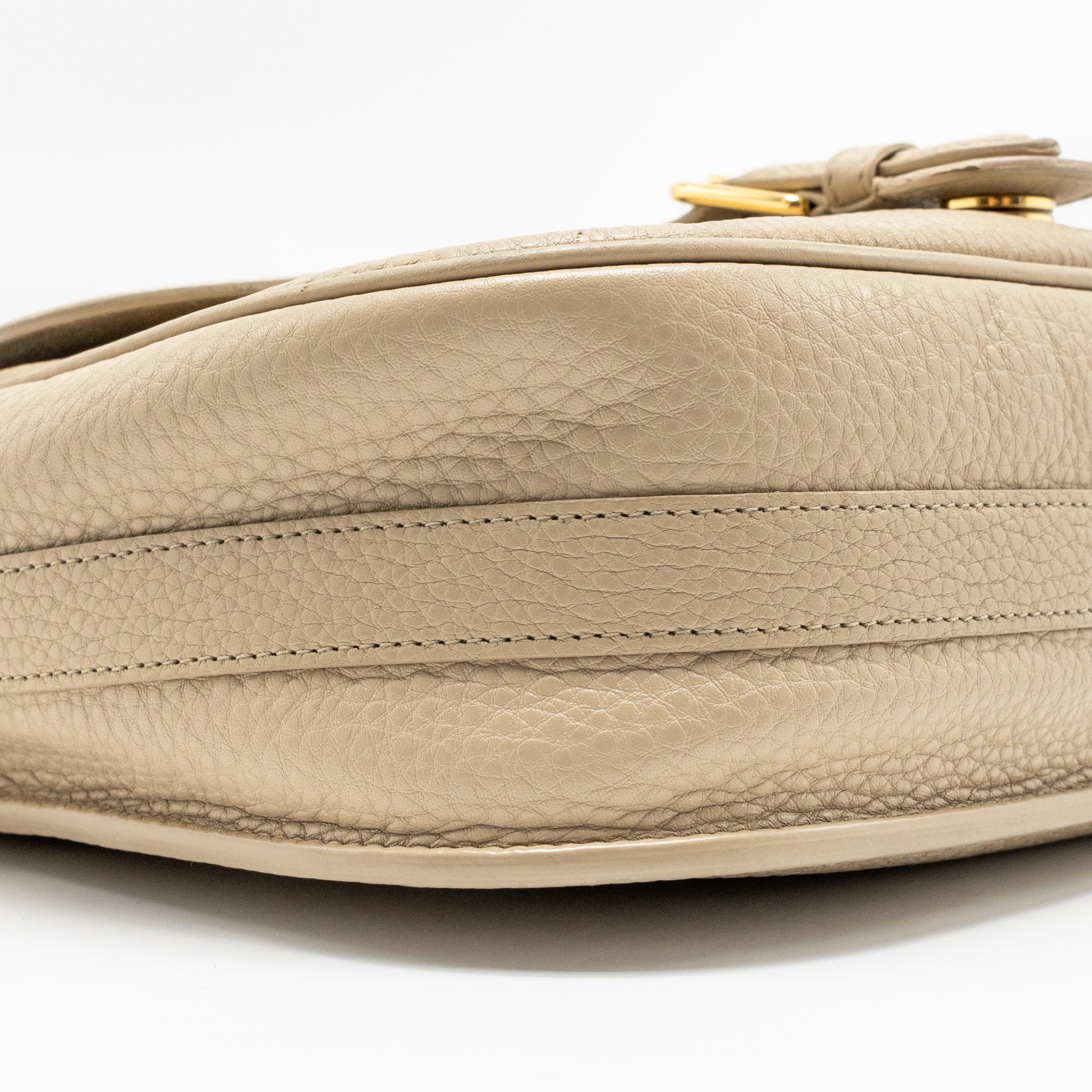 DIOR LARGE BOBBY BAG GRAINED CALFSKIN BEIGE GHW