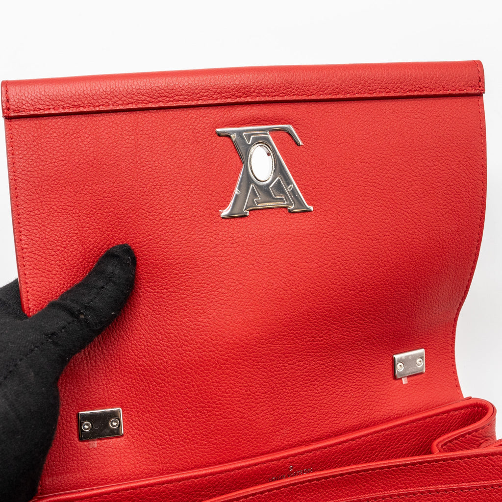 LOUIS VUITTON LOCKME II BB CALFSKIN RED SHW