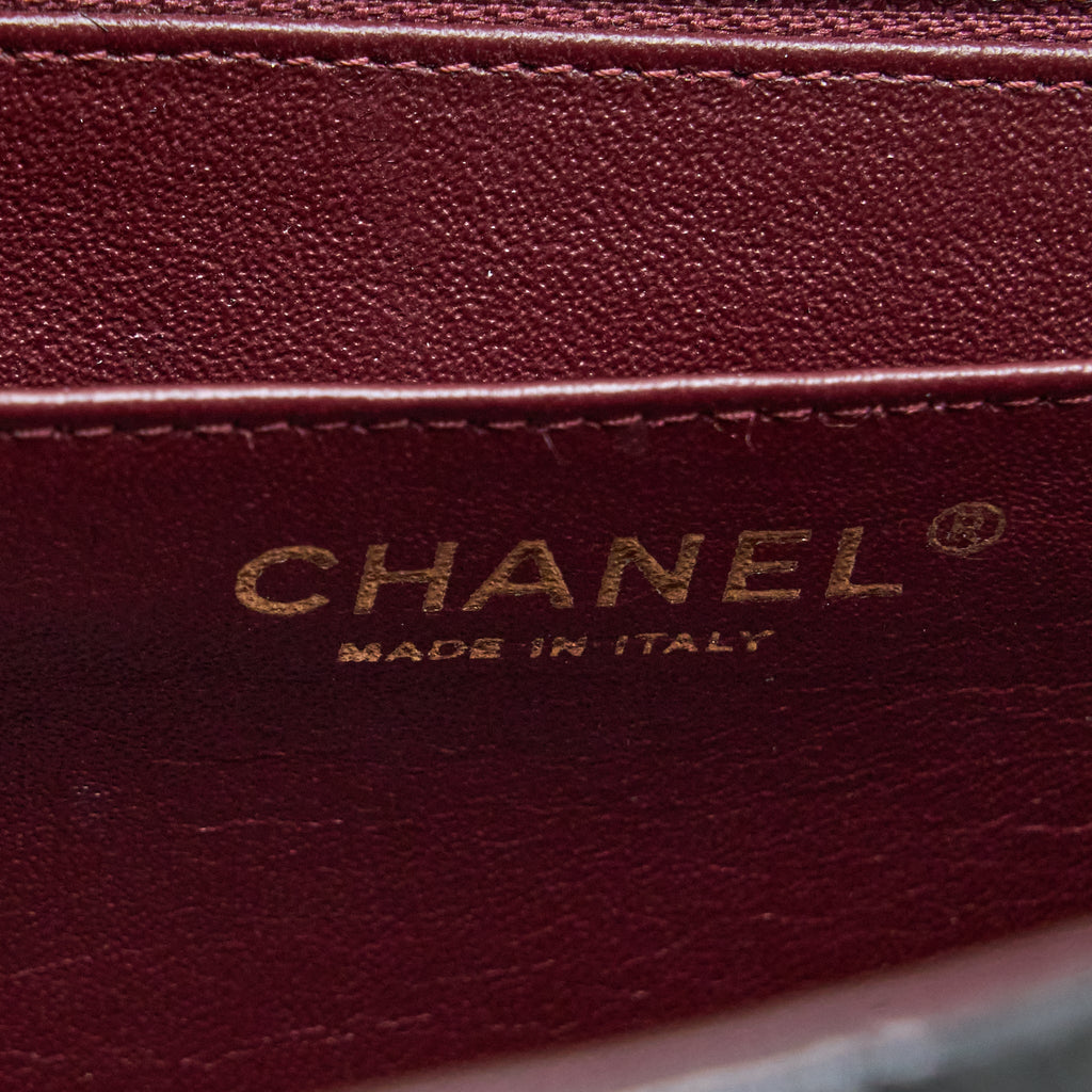 CHANEL MAXI SINGLE FLAP BAG LAMBSKIN BLACK GHW