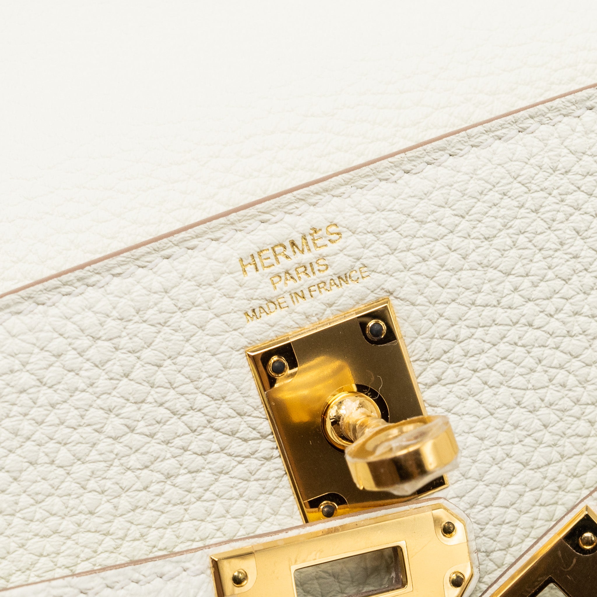 HERMES KELLY25 TOGO MUSHROOM GHW