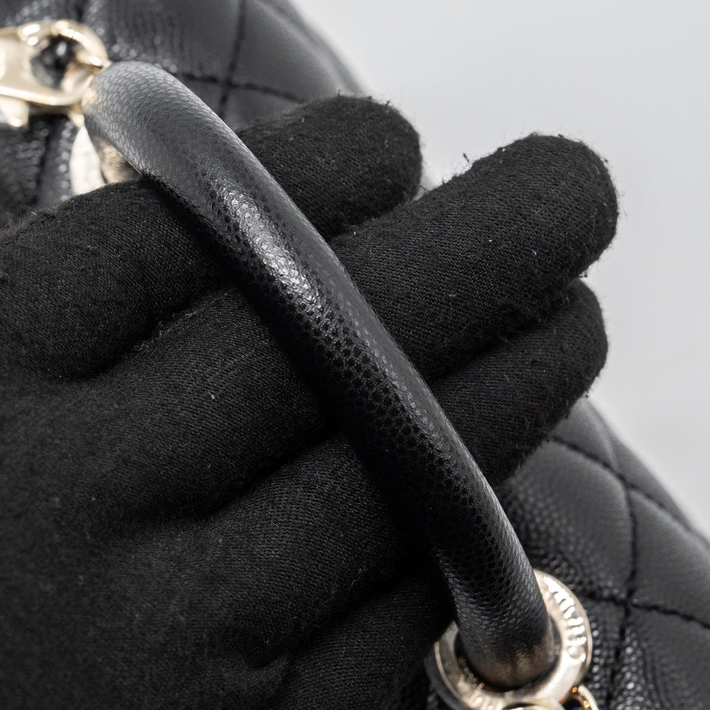 CHANEL COCO HANDLE MINI CAVIAR BLACK LGHW (MICROCHIP)
