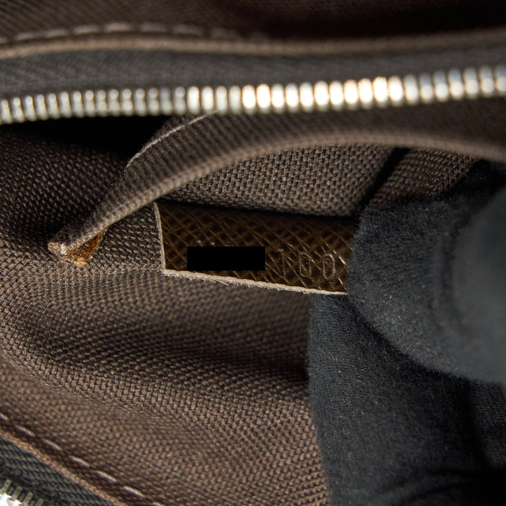 LOUIS VUITTON MEN’S LARGE BRIEFCASE WITH SHOULDER STRAP DARK BROWN SHW