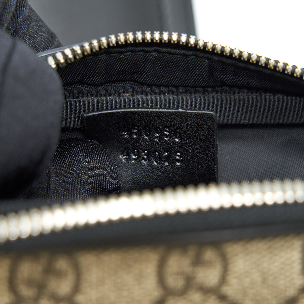 GUCCI GG SUPREME WEB WAIST STRAP BELT BAG