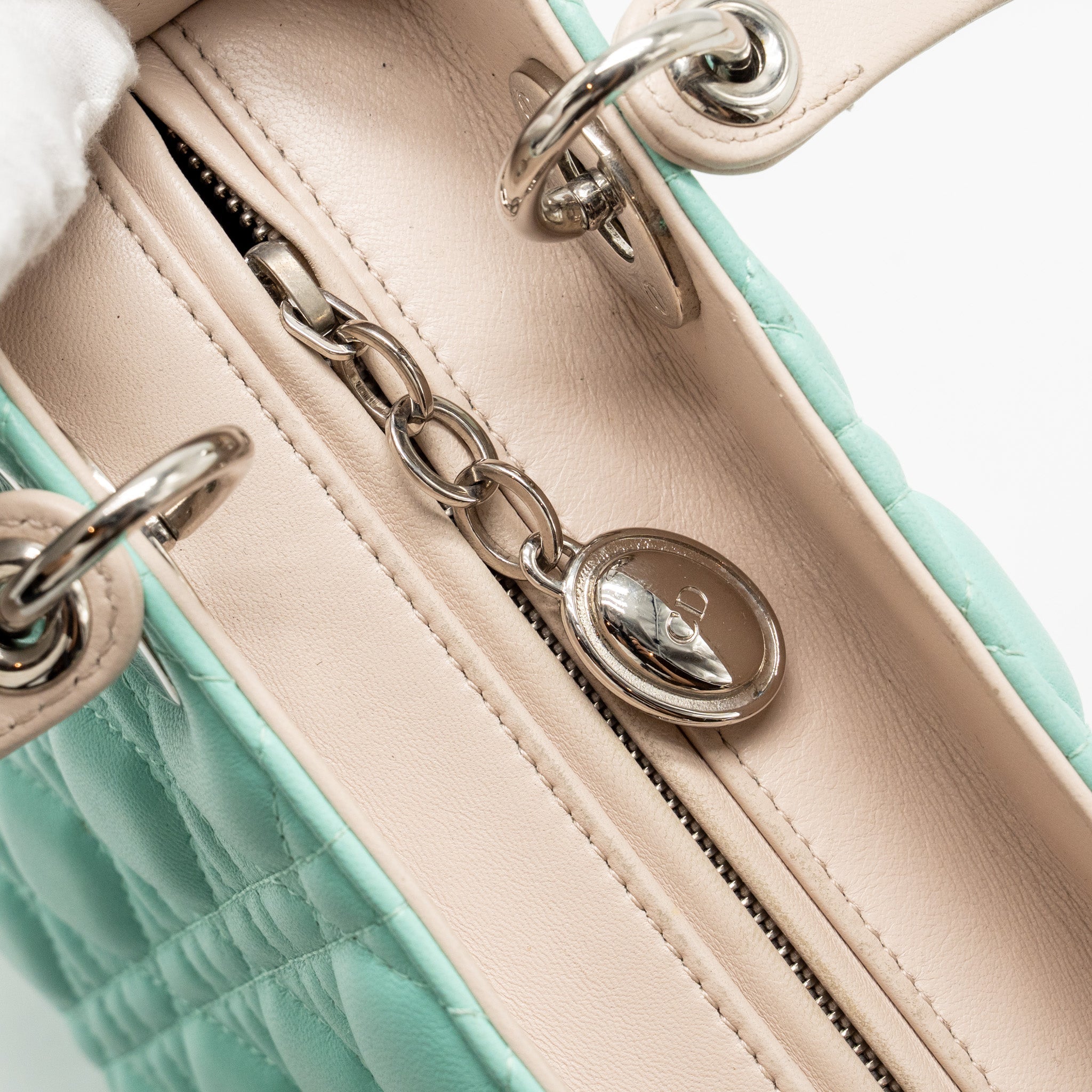 DIOR MEDIUM LADY DIOR LAMBSKIN/PYTHON MULTICOLOUR SHW