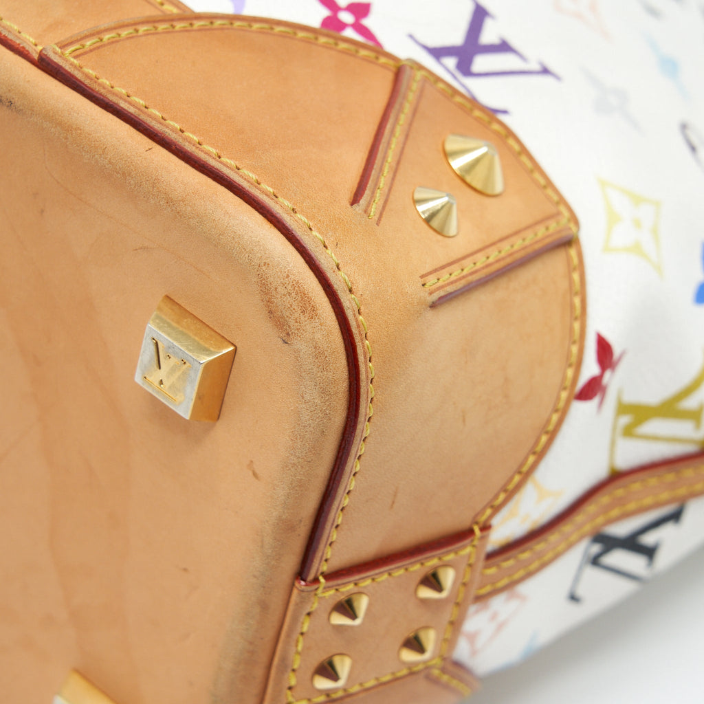 LOUIS VUITTON TOTE BAG WHITE MONOGRAM MULTICOLOUR GHW
