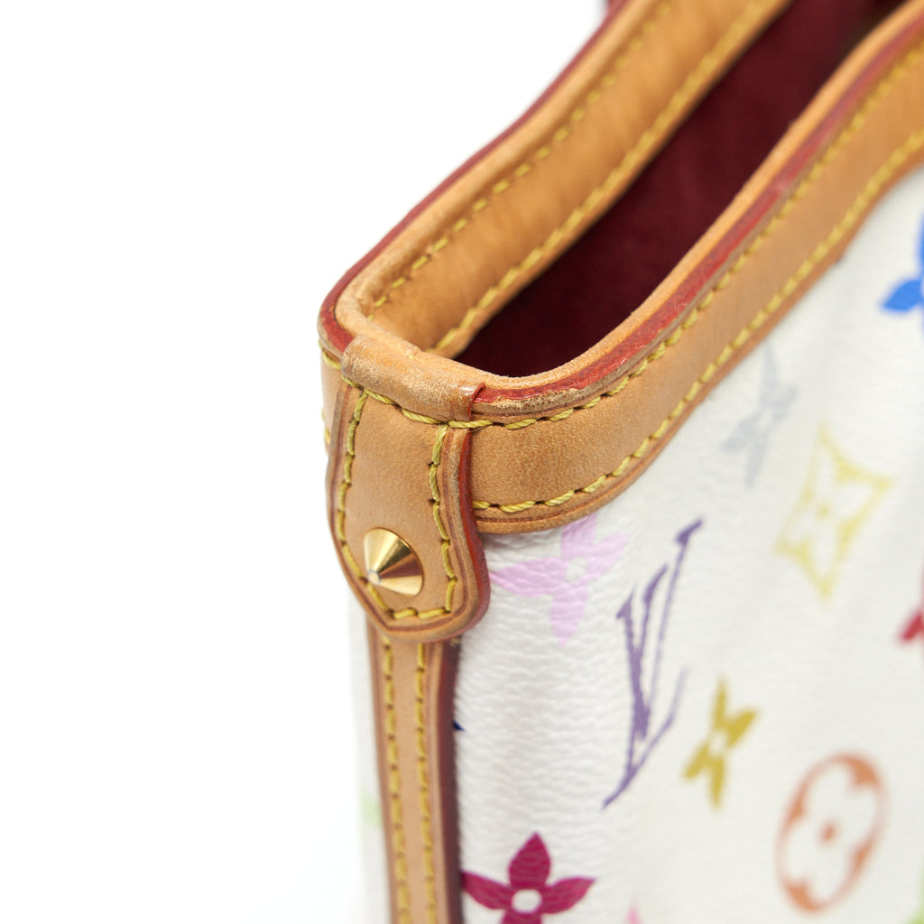 LOUIS VUITTON TOTE BAG WHITE MONOGRAM MULTICOLOUR GHW