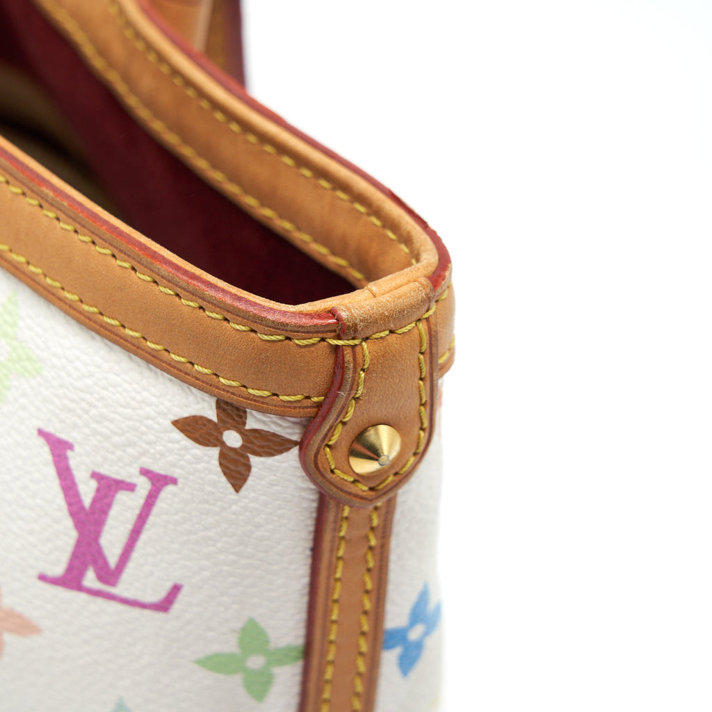 LOUIS VUITTON TOTE BAG WHITE MONOGRAM MULTICOLOUR GHW