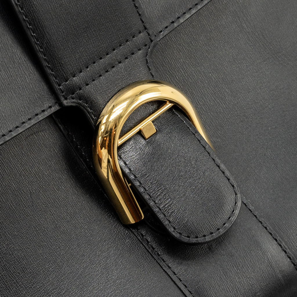 DELVAUX BRILLIANT MM CALFSKIN BLACK GHW