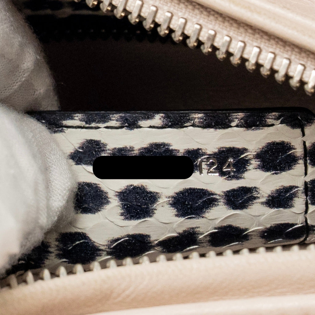 DIOR MEDIUM LADY DIOR LAMBSKIN/PYTHON MULTICOLOUR SHW