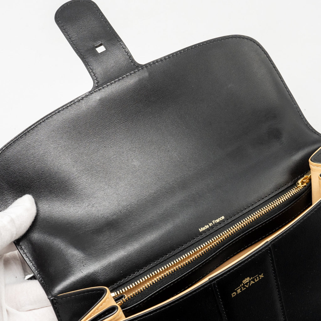 DELVAUX BRILLIANT MM CALFSKIN BLACK GHW