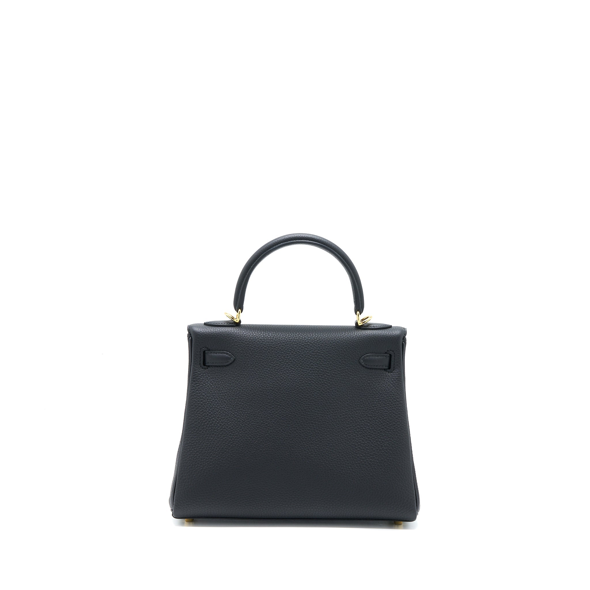HERMES KELLY 25 TOGO BLACK GHW