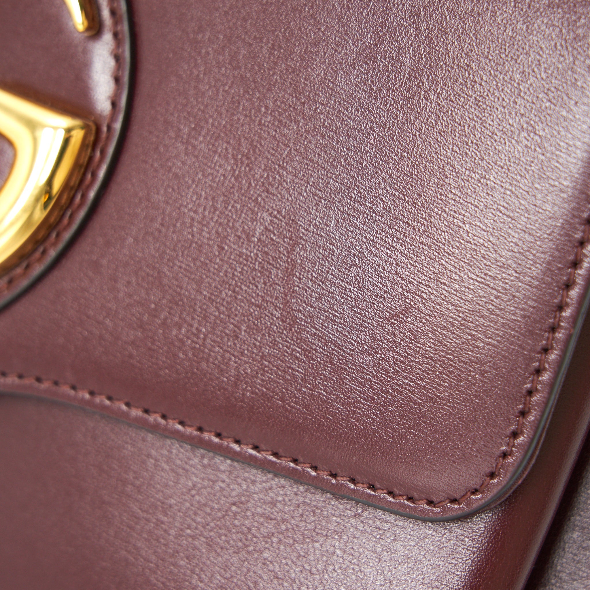 GUCCI ARLI SMALL SHOULDER BAG BURGUNDY WITH GHW