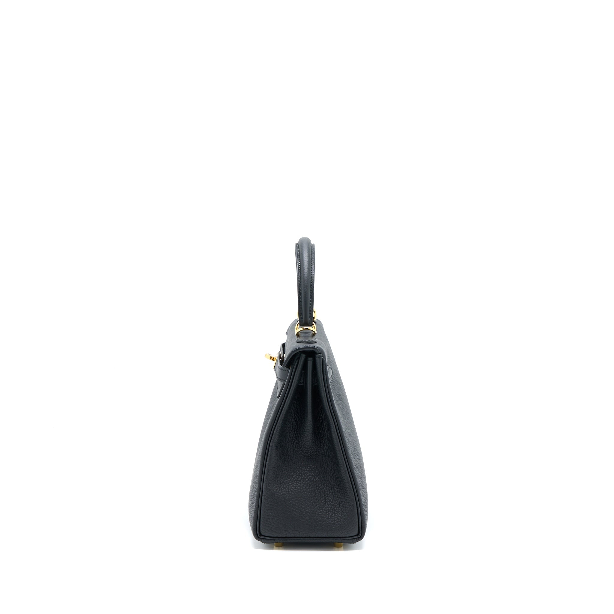 HERMES KELLY 25 TOGO BLACK GHW