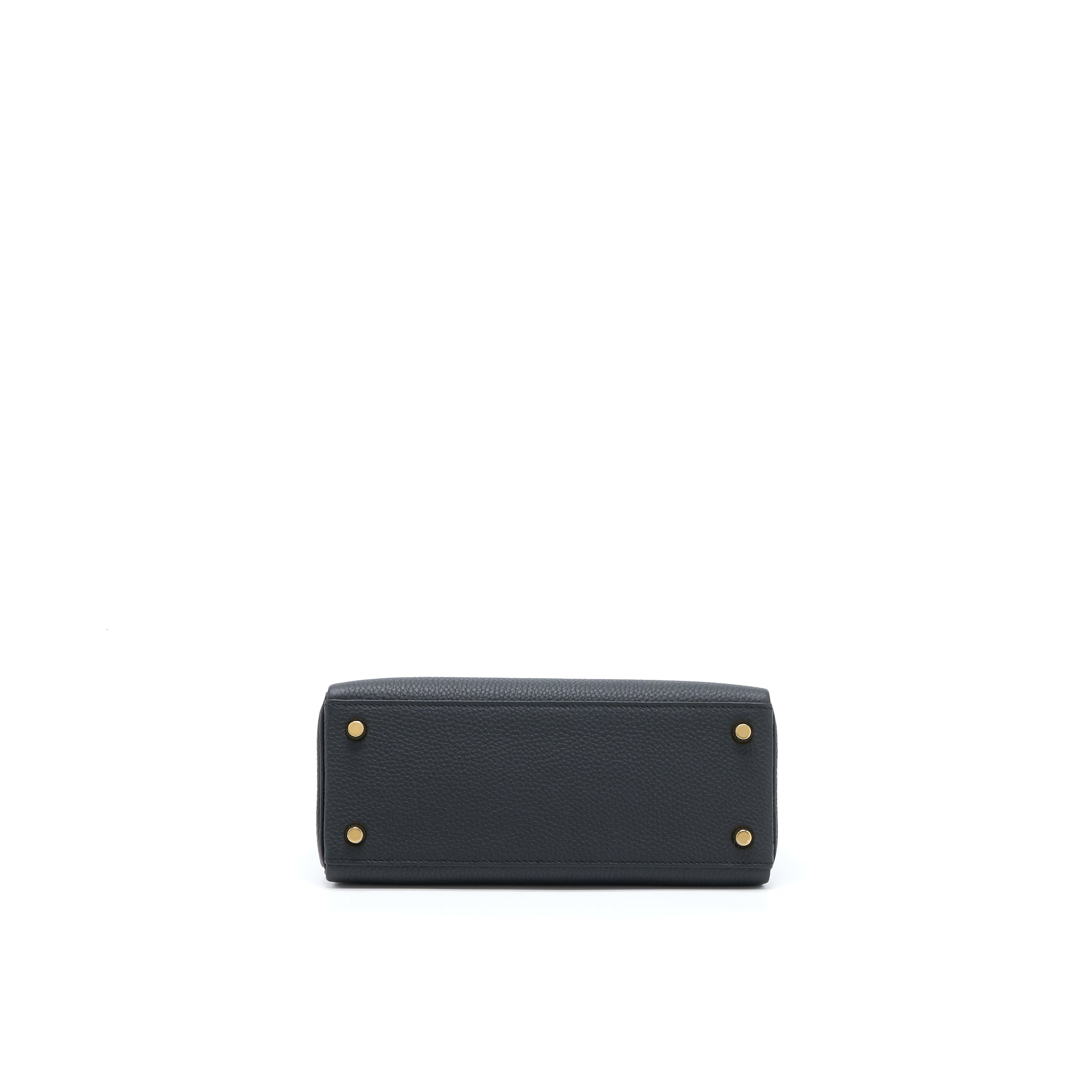 HERMES KELLY 25 TOGO BLACK GHW