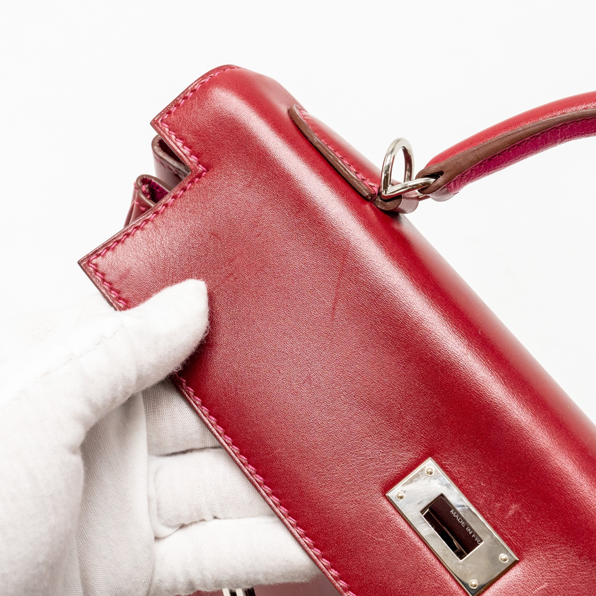 HERMES KELLY 32 BOX RUBIS/ROSE TYRIEN SHW