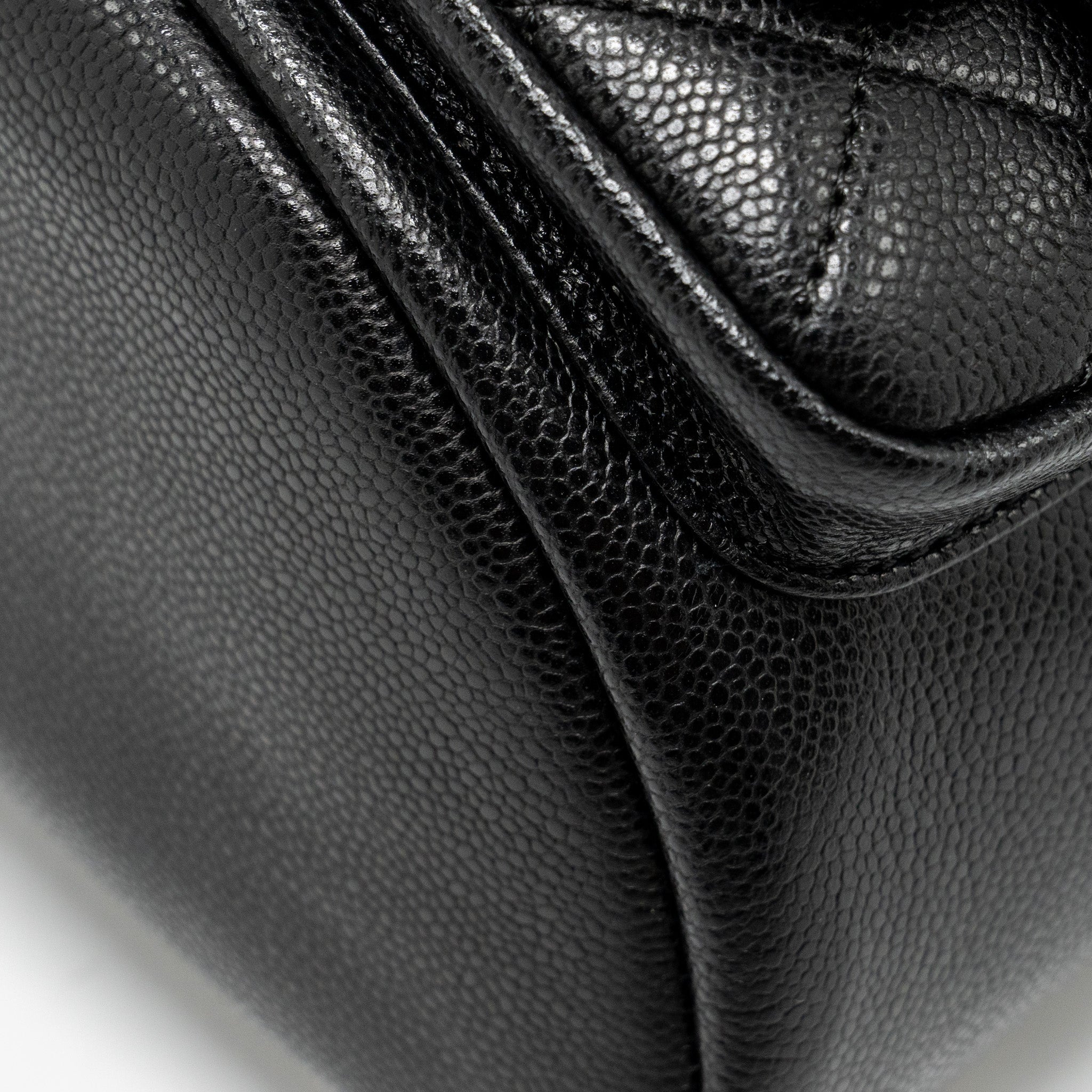CHANEL TRIPLE PACK BACKPACK CAVIAR BLACK LGHW (MICROCHIP)