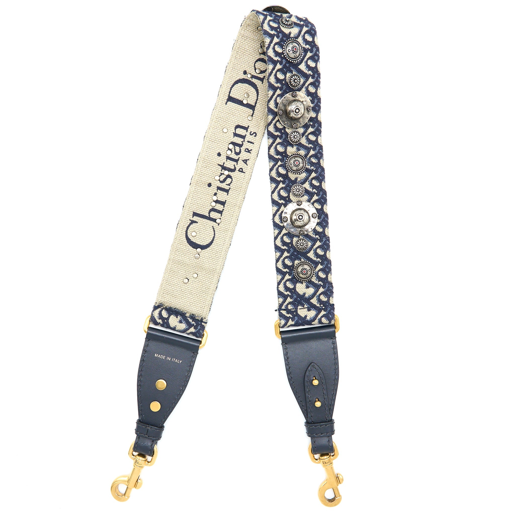 DIOR ADDICT FLAP BAG BLUE DIOR OBLIQUE JACQUARD GHW