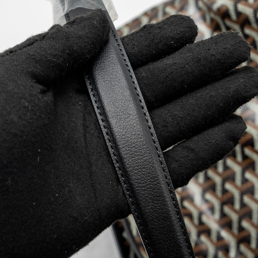 GOYARD BOHEME HOBO BAG GOYARDLINE CANVAS BLACK SHW